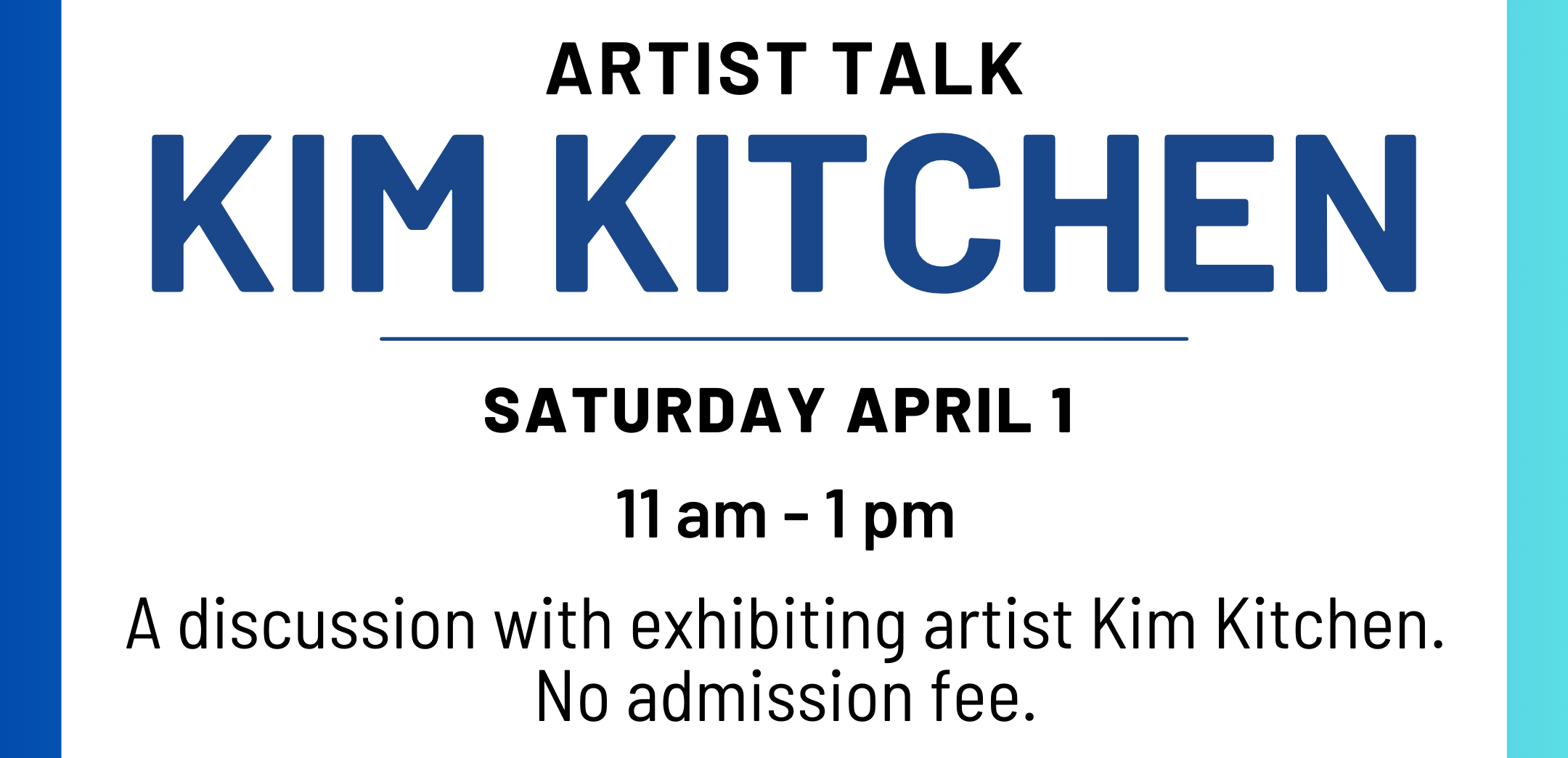 Artist Talk - Kim Kitchen
